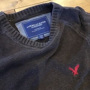 Brown American eagle sweater medium